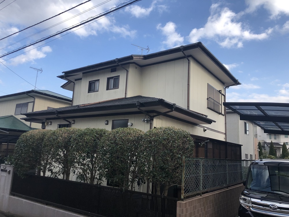 安いだけじゃなくてしっかりした工事の提案してくれる業者がいい 築35年 木更津市八幡台 外壁塗装 ガルバ屋根材被せ葺き モンペイ塗装工事 他 雑工事 木更津市近辺の外壁塗装 屋根塗装なら地域密着のキリンテックへ